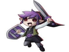 Zelda Dark Link, Villain, Sword, Shadow, Battle PNG