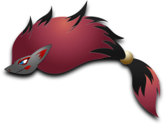 Zoroark Pokemon, Fox-like, Illusion, Dark Type, Evolved Form PNG