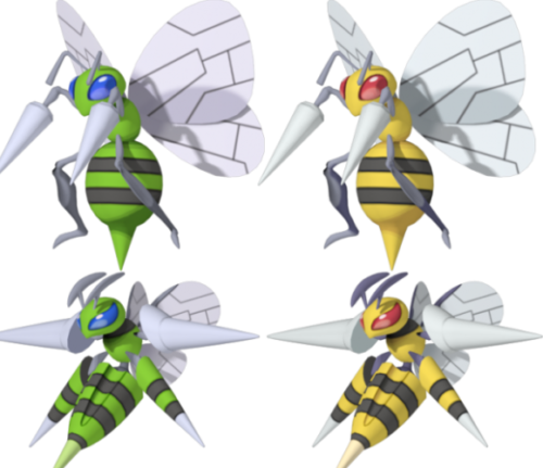 Beedrill Pokemon, Bug Type, Evolutionary Stage, Swarm Tactics, Insectoid Creature PNG