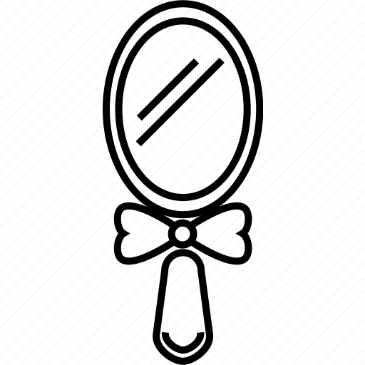 Hand Mirror, Vintage Style, Decorative Item, Compact Accessory, Beauty Tool PNG