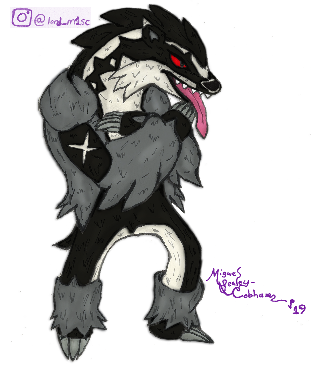 Obstagoon Pokemon, Evolution, Unique Appearance, Fierce Rival, Dark Type PNG